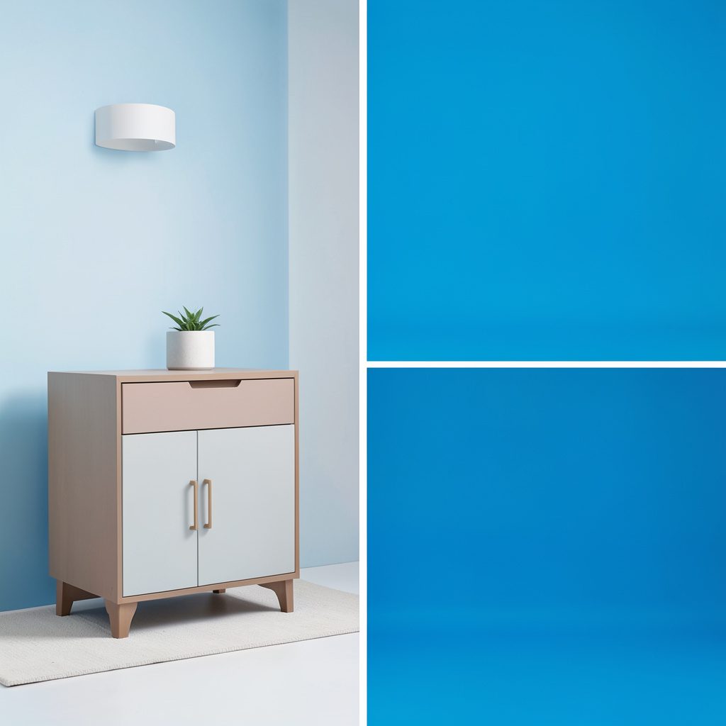 Apartamento moderno de líneas minimalistas en tonos neutros, con madera clara y mobiliario bajo